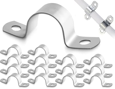 Dailygoods - U-buisklemmen - Roestvrijstalen bevestigingsklem - 14 stuks - Sterke buishouder - Perfect voor leidingen - Duurzaam en betrouwbaar