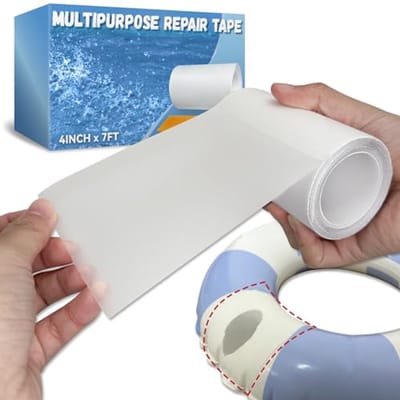 Multifunctionele Opblaasbare Reparatieset - Waterdichte Repair Tape 4 in x 18 m voor Zwembad, Luchtmatras, Tent, en Meer