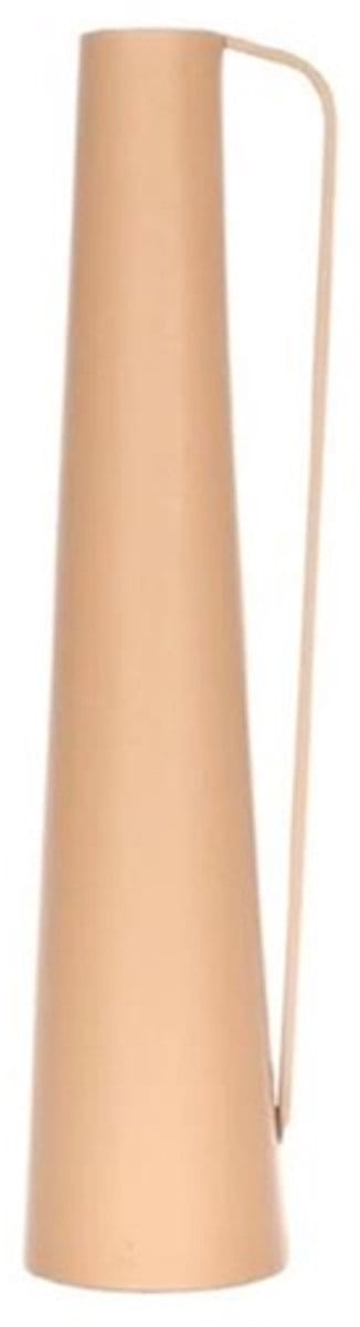 Vaas metaal13.4x11.5xh52cm koffie
