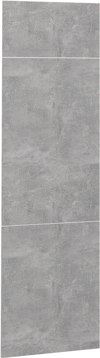 Vicco R-Line Keukenfront – 59.6 x 196 cm meubelfront voor de koelkastombouwkast Beton