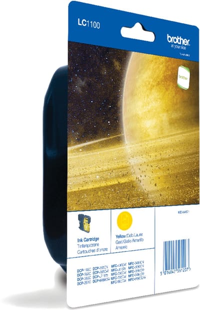 Brother LC1100YBP originele gele inktcartridge, 1 stuk
