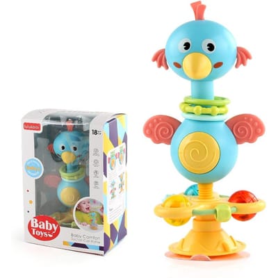 Baby Cartoon Rustgevende Rinkelende Speeltjes Rammelaars Set Baby Kinderstoel Speelgoed Tafel Zuignap Speelgoed Interactieve Ontwikkeling Baby Dienblad Speelgoed