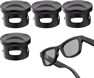 Slimme Bril Afdekking - Lens Protector - Privacy Beschermen - Schuifmechanisme - 4 Stuks - Zwart