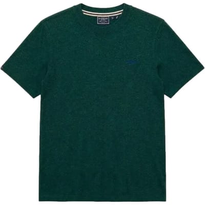 Superdry - Essential Gestapeld Logo Geborduurde T-shirt - Heren - T-shirts