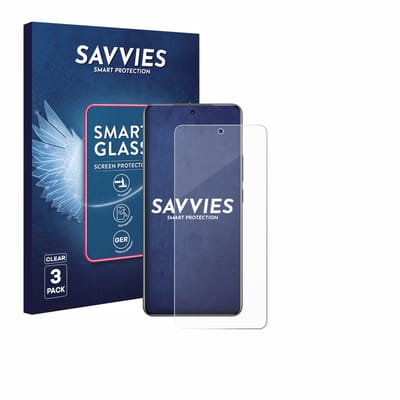 3 Stuks Savvies Screenprotector - geschikt voor realme Neo 8 - beschermfolie glas transparant