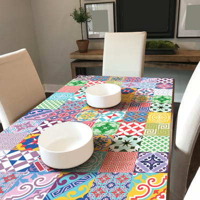 Meubeldecoratiestickers - Zelfklevende stickers voor keuken en woonkamer - 60 MOTICIA meubeltegelstickers - 60 stickers 10x10cm