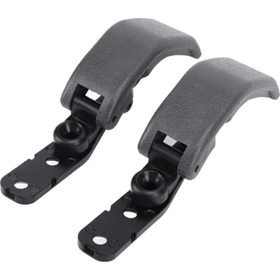 2 Pièces Loquet de Vitre de Quart Arrière 62910‑89103 Métal Sécurité Améliorée Loquet de Vitre de Quart Arrière pour Tacoma T100 Hilux gris