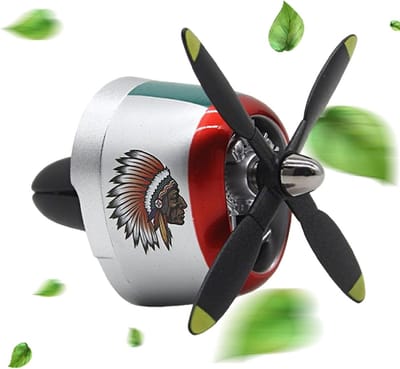 Auto Vent Luchtverfrisser - Geurverspreider Auto - Frisse Auto Geur - Roterend Ontwerp - 5.2x5.2x5.6cm - Mat