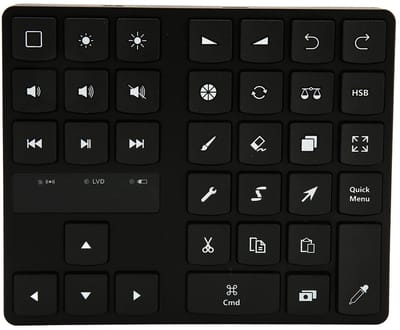 Dailygoods- Tekentoetsenbord Ergonomisch Ontwerp - Compact Toetsenbord - Verlicht - Voor Procreate - Voor OS X - Eenvoudige Bediening - Sneltoetsenbord