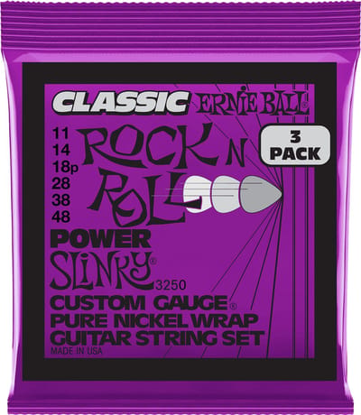 Ernie Ball 3250 Power Slinky elektrische gitaarsnaren 3-pack (011-048)
