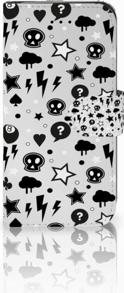 Telefoonhoesje met Naam iPhone 7 | 8 | SE (2020) | SE (2022) Silver Punk