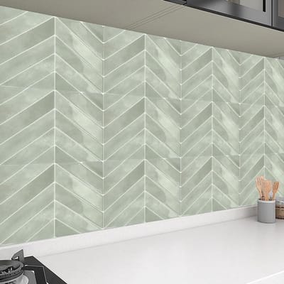 Dailygoods - Tegelstickers, 10 vellen zelfklevende tegels, waterdicht, spatbescherming, 3D-vinyl wandtegelstickers voor keuken, badkamer, muur, 29 x 22,9 cm (A)
