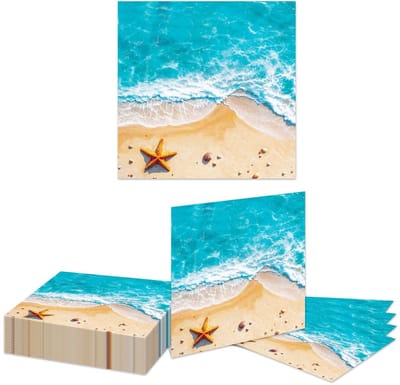 Feestservetten 24st - Nautisch thema - Tropische oceaan - Perfect voor zomerfeest - ShopVlot