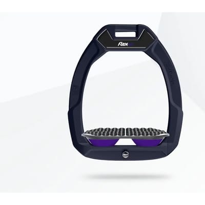 Veiligheidsezels voor endurance rijden Blauw/Grijs/Paarse Flex-On Safe-On