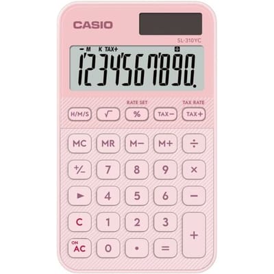 Casio Zakrekenmachine Lichtroze