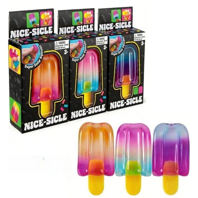 NeeDoh Nice-Sicle IJsje Sensorisch Knijpspeeltje Super Stress ijsje Verlichting voor Kinderen Volwassenen Zomer Easfestival cadeaus