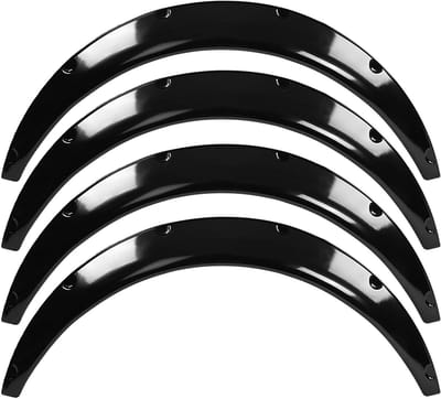 Dailygoods- Spatborden 4 stuks 900 mm - Flexibele Spatborden - Universele Spatborden - Auto Spatborden - Hoogwaardige Materialen - Geschikt voor de meeste auto's - Wielkasten