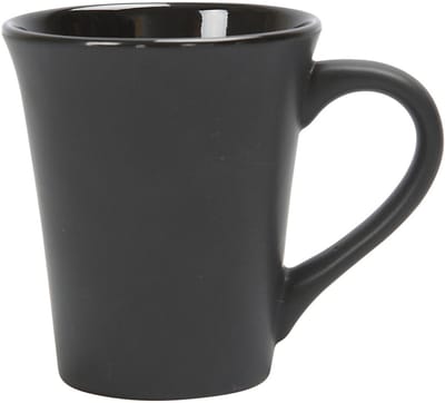 Mok, H: 10 cm, d 5,9-8,7 cm, zwart, 1 stuk