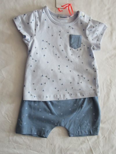 noukie's , kledingset , jongen , blauw ,  3 maand  62