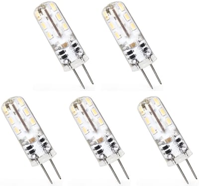 Spectrum LED Insteeklampje G4 1.5W - 12V - 110 Lumen - 6000K Koud wit - Helder daglicht - Energiezuinig - 5 stuks