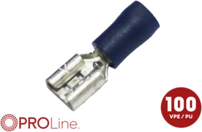 Kabelschoen 8.0x0.8 blauw (100stuks) ACV PROLine