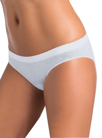 Set van 2 stuks Intimidea Italiaanse slip in WIT kleur van microfiber, stretch Maat M/L