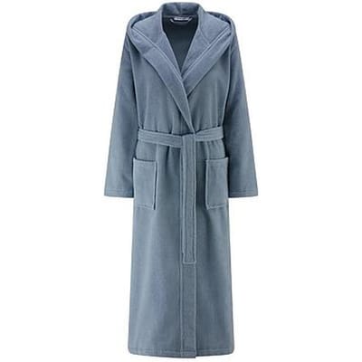 Lange badjas capuchon Van Peter Hahn blauw