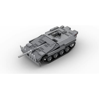 Oorlog Militair Sfl IVc Tank Strv 103 Bouwstenen Doe-het-zelf Model Compatibel met LEGO Speelgoed voor Kinderen Cadeaus gray