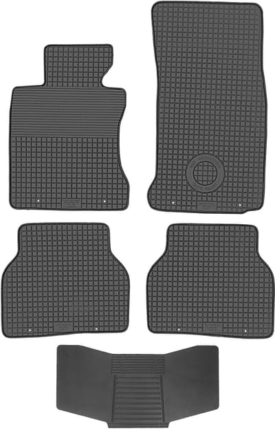 Max-Dywanik Doma Serie - Rubber Automatten - BMW 5 Serie E60/E61 - Zwart - Zonder Bevestigingen