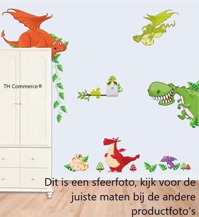 Muursticker Dieren - Dierentuin Sprookje - Draken - Draak Kinderkamer TH Commerce 257