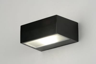 Lumidora Wandlamp 71510 - Voor buiten - LOVISA - E27 - Zwart - Metaal - Buitenlamp - IP44