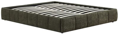 Vente-unique Bedbodem met opbergruimte 180 x 200 cm in bouclé stof - Groen - NULOX van YSMÉE