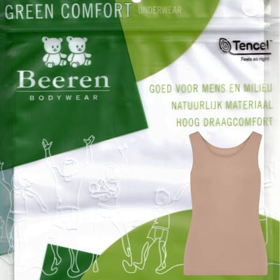 Beeren Green Comfort tencel - dames hemd - maat L - caffè latte