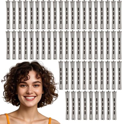 60 Stuks Perm Rods voor Langdurige Krullen, Gemakkelijk in Gebruik, Duurzaam en Niet-Verhit, Perfect voor Volume en Golven, 1.5 x 8.3 cm