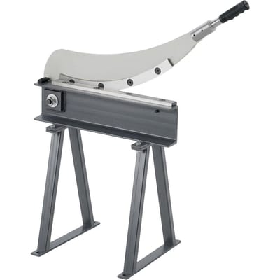 Cisaille Guillotine, Coupeuse de Bureau Largeur de Table 500 mm, Cisaille Manuelle à Plaque pour Traitement de Tôle Métallique, avec Matériau Q235, Haute Précision, Support, pour
