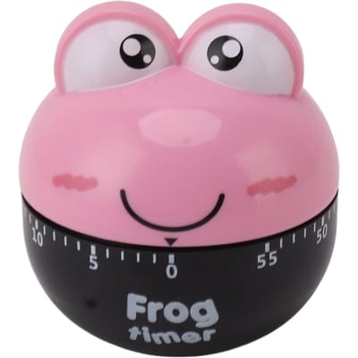 Cartoon Machine Timer Hoge Nauwkeurigheid Instelbaar 60 Minuten Mechanische Keuken Kookwekker voor Pink