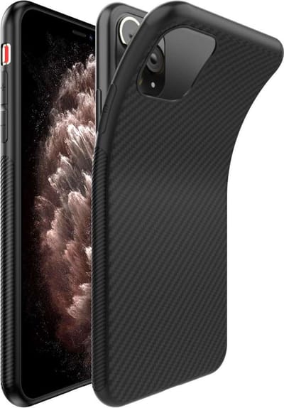 ebestStar - Hoes geschikt voor iPhone 11 Pro Apple, Hoogwaardig Zacht TPU Bescherming, Koolstof Design Hoesje, Zwart