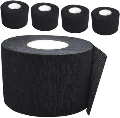 Barber Nekpapier - Nekstrips Kappers - Salonbehandelingen Beschermen - Ademend En Lichtgewicht - 5 Stuks - Zwart