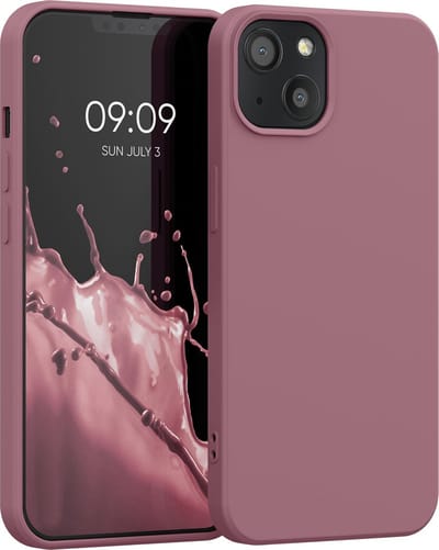 kwmobile telefoonhoesje geschikt voor Apple iPhone 13 - Hoesje voor smartphone - Back cover in donkerroze