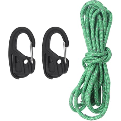 2 stuks Touwspanner Spanner Touw Ratel Sjorband Karabijnhaak Camping Tent Bevestiger