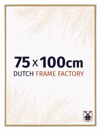Fotolijst 75x100 cm - Kunststof - Beuken Licht - Easy