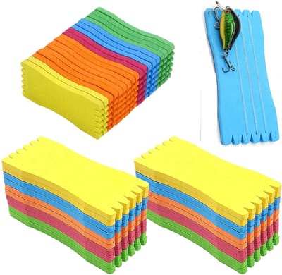 50 stuks - Vismolen, lichtgewicht draadhaspel voor het vasthouden van vislijn en haken, visaccessoires 6 x 14 cm (willekeurige kleuren)