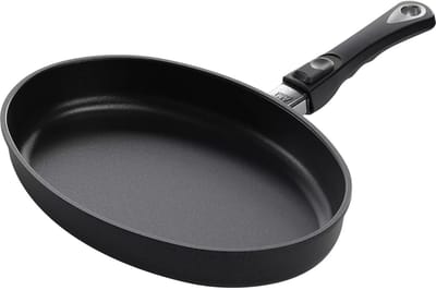 AMT Gastroguss Vispan 35 x 24 cm met afneembare steel LOTAN® antiaanbaklaag geschikt voor alle warmtebronnen incl. inductie
