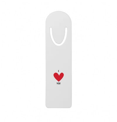 Hacebo® - I love you metalen boekenlegger - Liefde - Vriend en vriendin - Cadeau voor je vriendin - cadeau voor je vriendje - Valentijnsdag Bladwijzer boekenleggers - 12.7 cm x 3.2cm