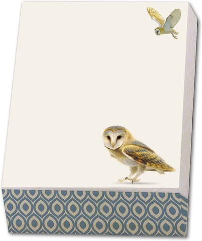 Bekking & Blitz - Memoblok - Memo blocnote - Notitieblok - Kunst - Vogels - Kerkuil - Elwin van der Kolk - Vogelbescherming Nederland - Uniek design