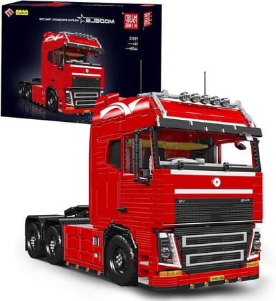 Techniek Truck Bouwset - RC Tractor Model - Creatief Bouwen - App en Afstandsbediening - 4608 Delen - Rood