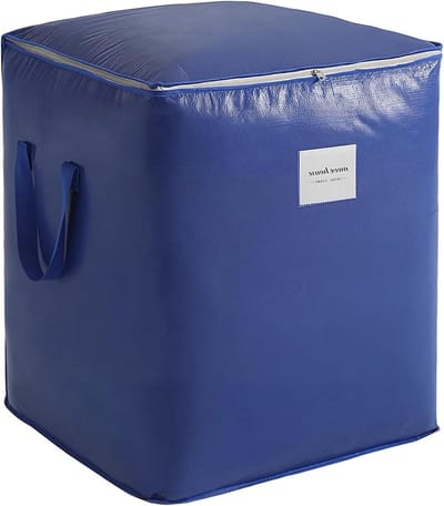 Grote Verhuis Tassen - Opbergbakken Doek - Spullen Opslaan - Waterafstotend Materiaal - 115 Liter - Blauw