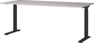Bureau Galileo Zwart - Kasjmier - 180x80cm - Hoogte 91 cm - In hoogte verstelbaar