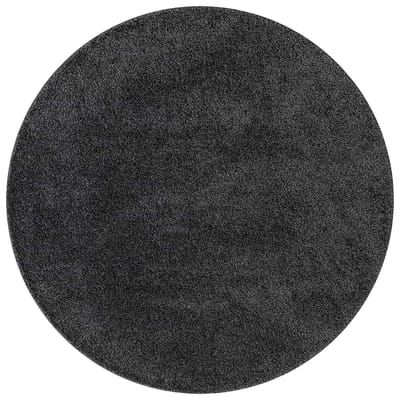vidaXL Antislip Shaggy Tapijt Donkergrijs 160 x 160 cm PP