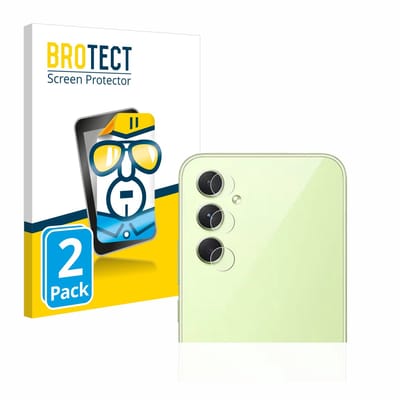 BROTECT - Screenprotector voor Samsung Galaxy A54 5G (ALLEEN Camera Lens) - Folie Beschermfolie transparant 2 Stuks